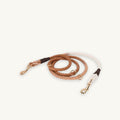 URBAÈ Hands-Free Multi-Way Rope Leash in Ombre Brown, configured for cross-body wear for an active Hong Kong lifestyle.